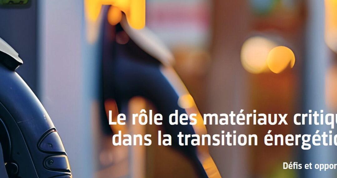 Matériaux critiques et transition énergétique de la Suisse
